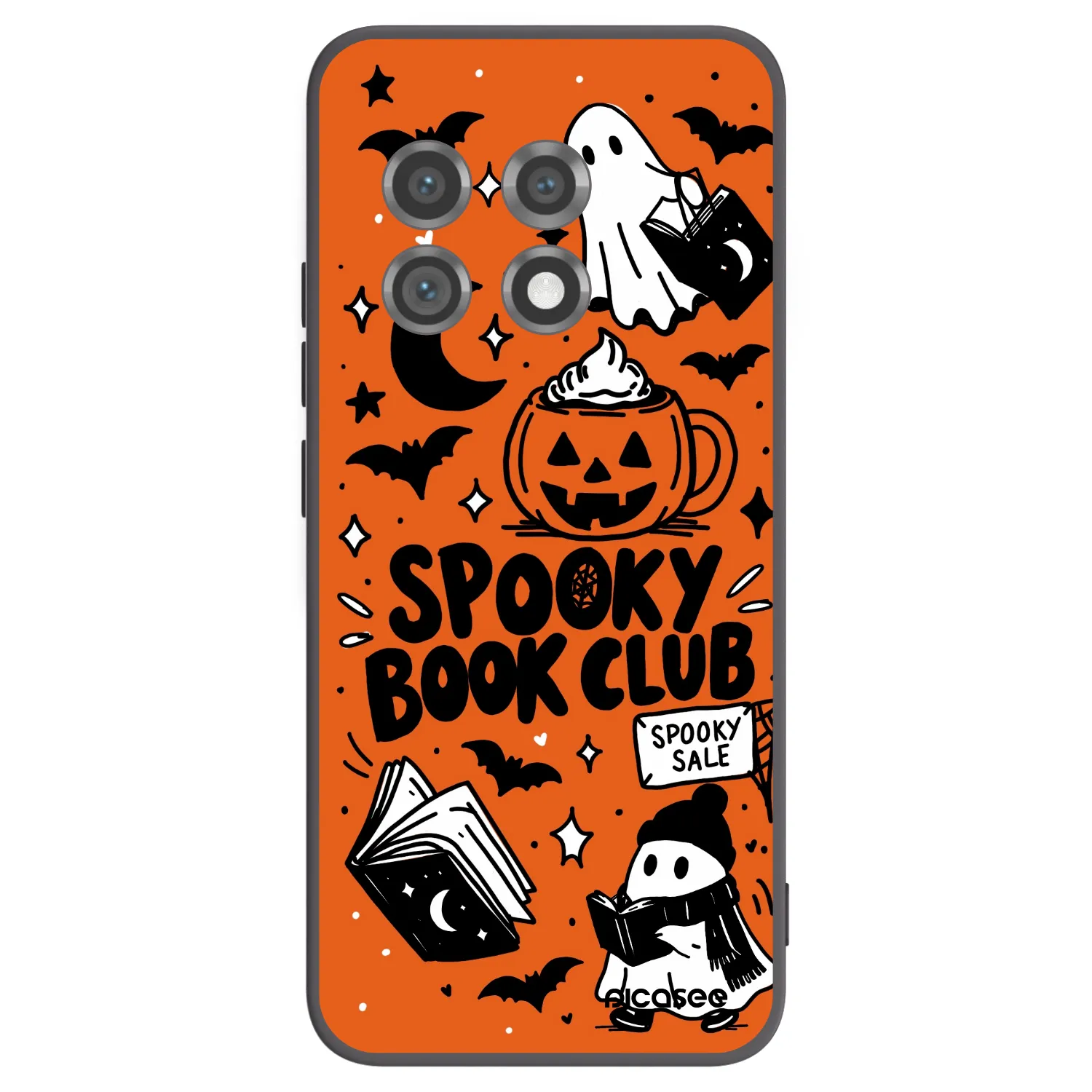 Picasee husă neagră din silicon pentru OnePlus 11 5G - Spooky book club