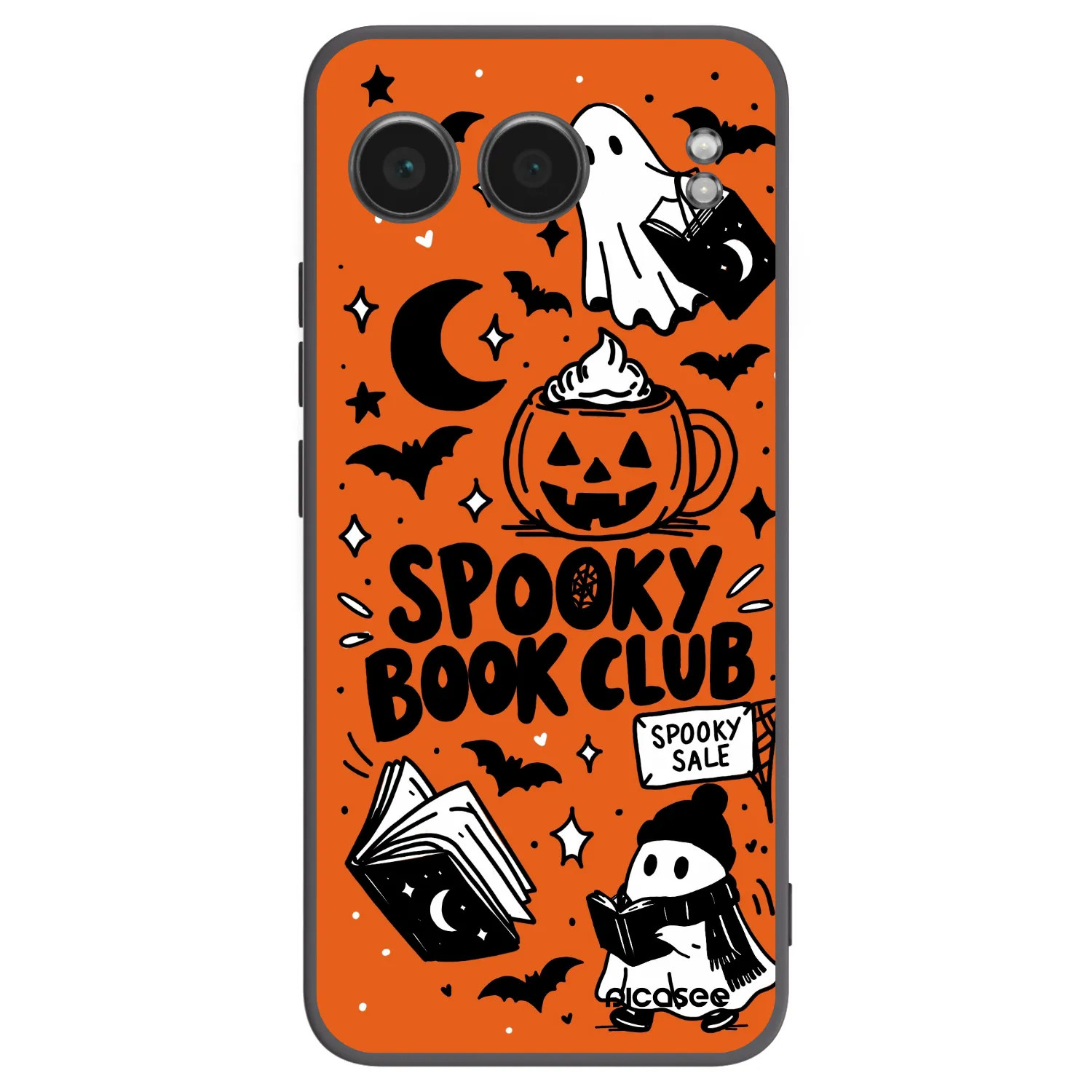 Picasee husă neagră din silicon pentru OnePlus Nord 4 - Spooky book club