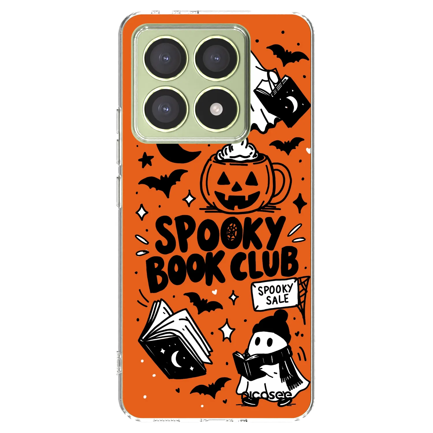Picasee husă transparentă din silicon pentru Xiaomi 14T - Spooky book club