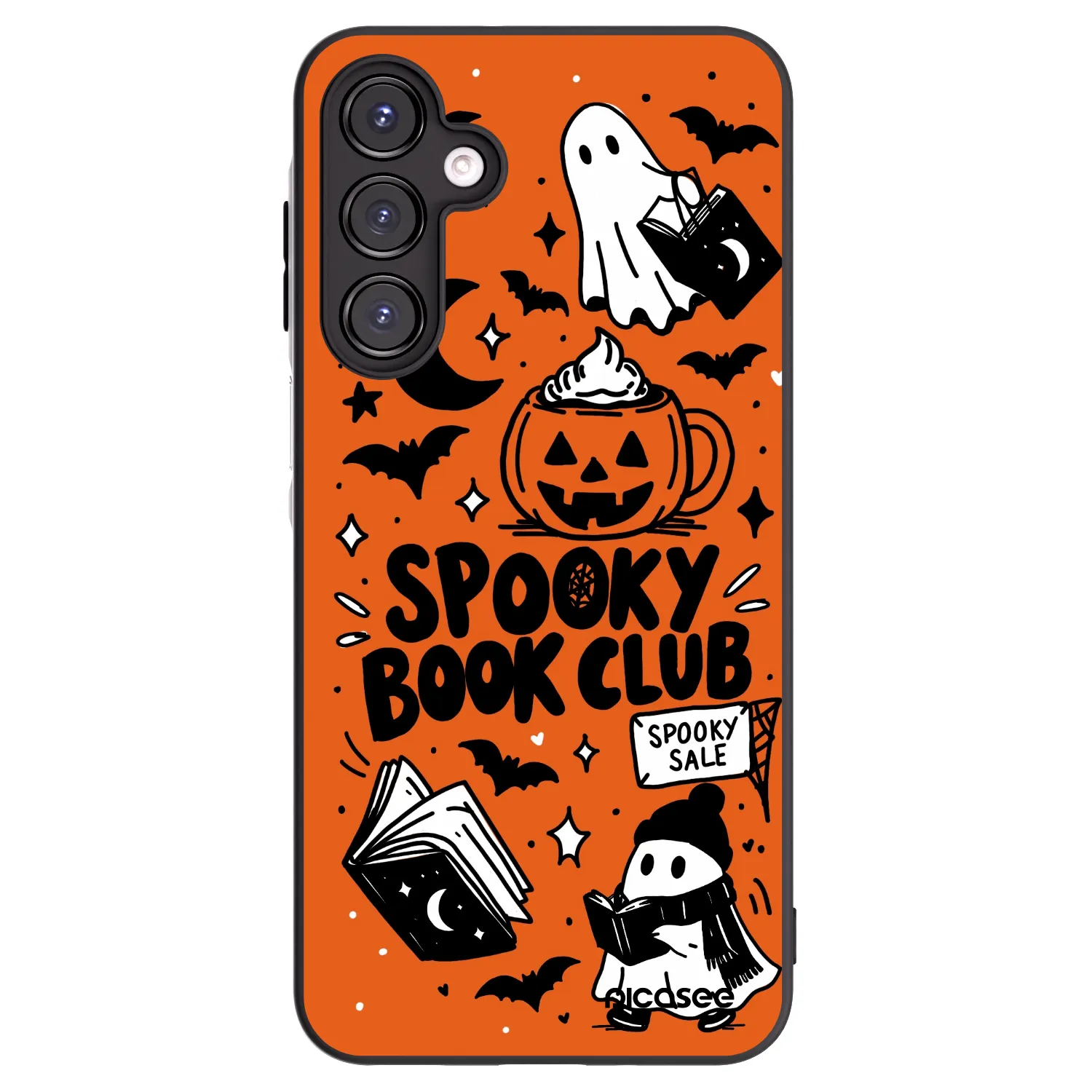 Picasee husă neagră din silicon pentru Samsung Galaxy A16 5G - Spooky book club