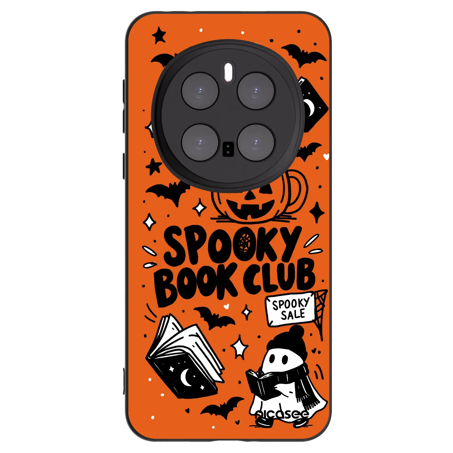 Picasee husă neagră din silicon pentru Honor Magic7 Pro 5G - Spooky book club