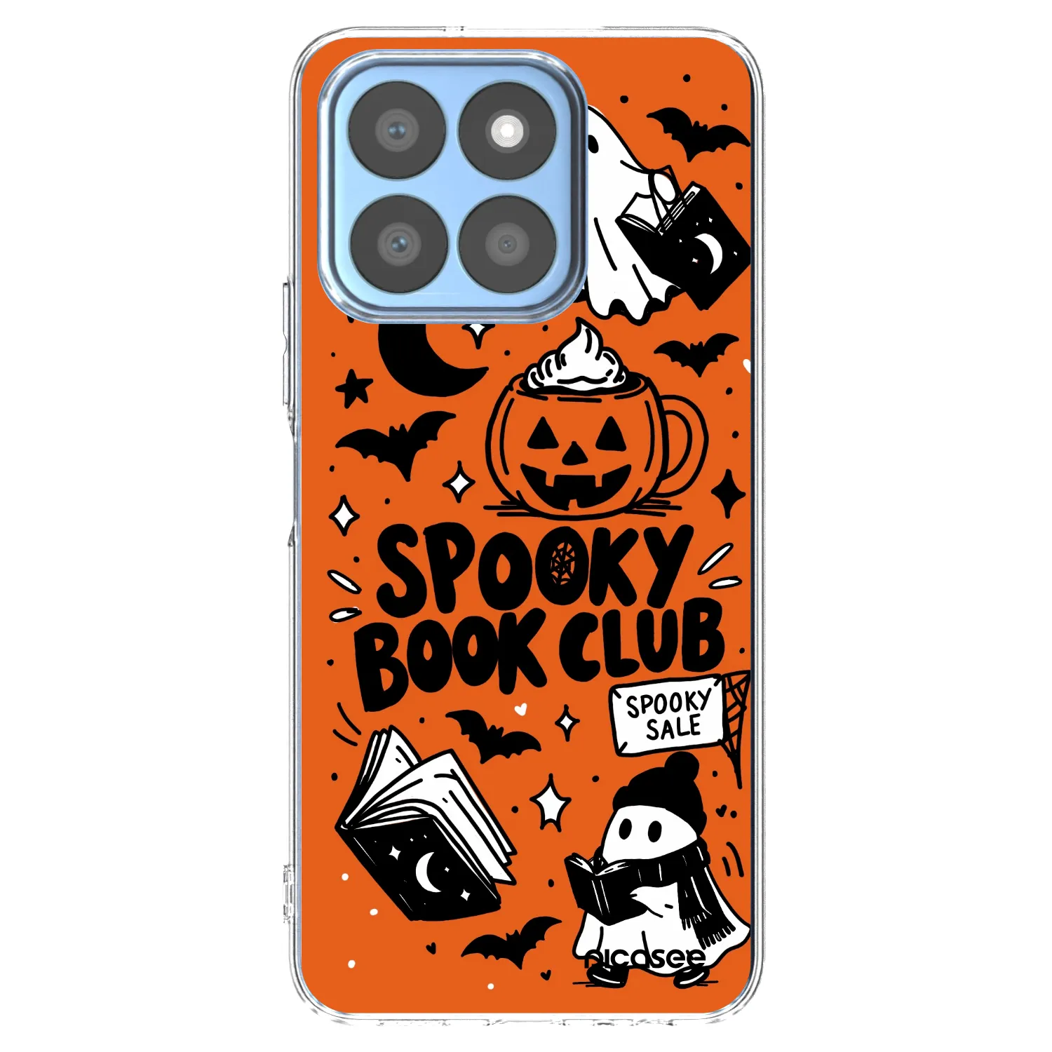 Picasee husă transparentă din silicon pentru Honor X8c - Spooky book club