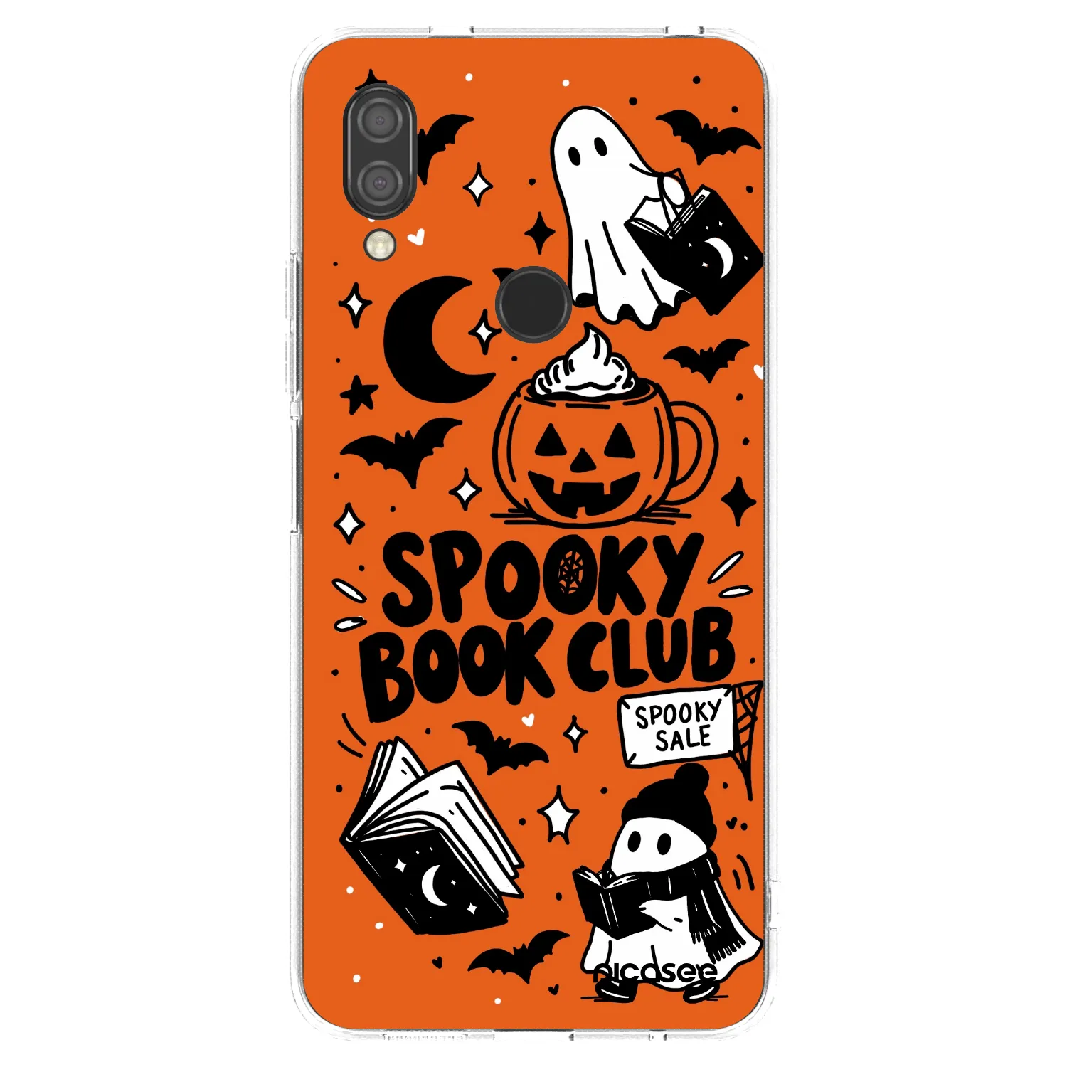 Picasee husă transparentă din silicon pentru Xiaomi Redmi 7 - Spooky book club