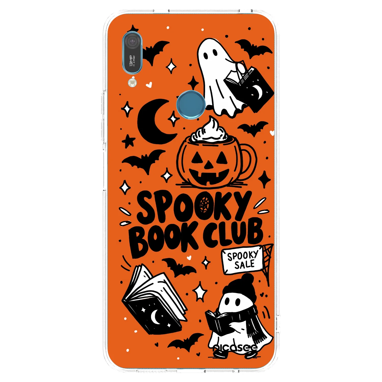 Picasee husă transparentă din silicon pentru Huawei Y6 2019 - Spooky book club