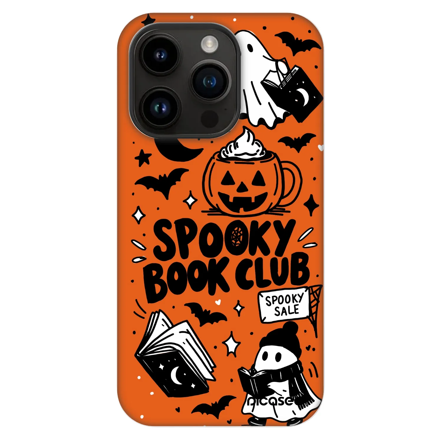 Picasee Fashion Case MagSafe pentru Apple iPhone 14 Pro - Spooky book club