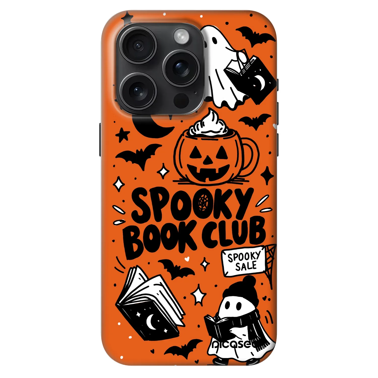 Picasee Fashion Case MagSafe pentru Apple iPhone 15 Pro - Spooky book club