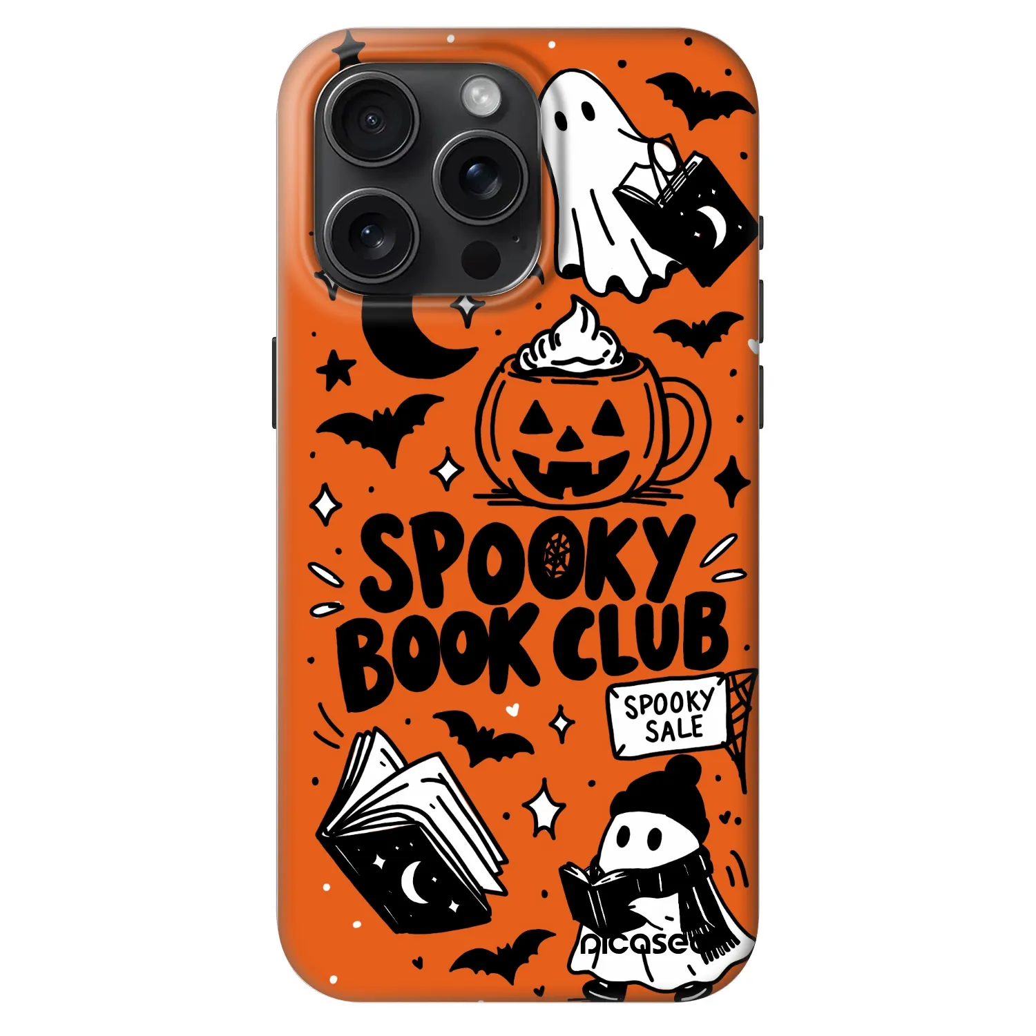 Picasee Fashion Case MagSafe pentru Apple iPhone 15 Pro Max - Spooky book club