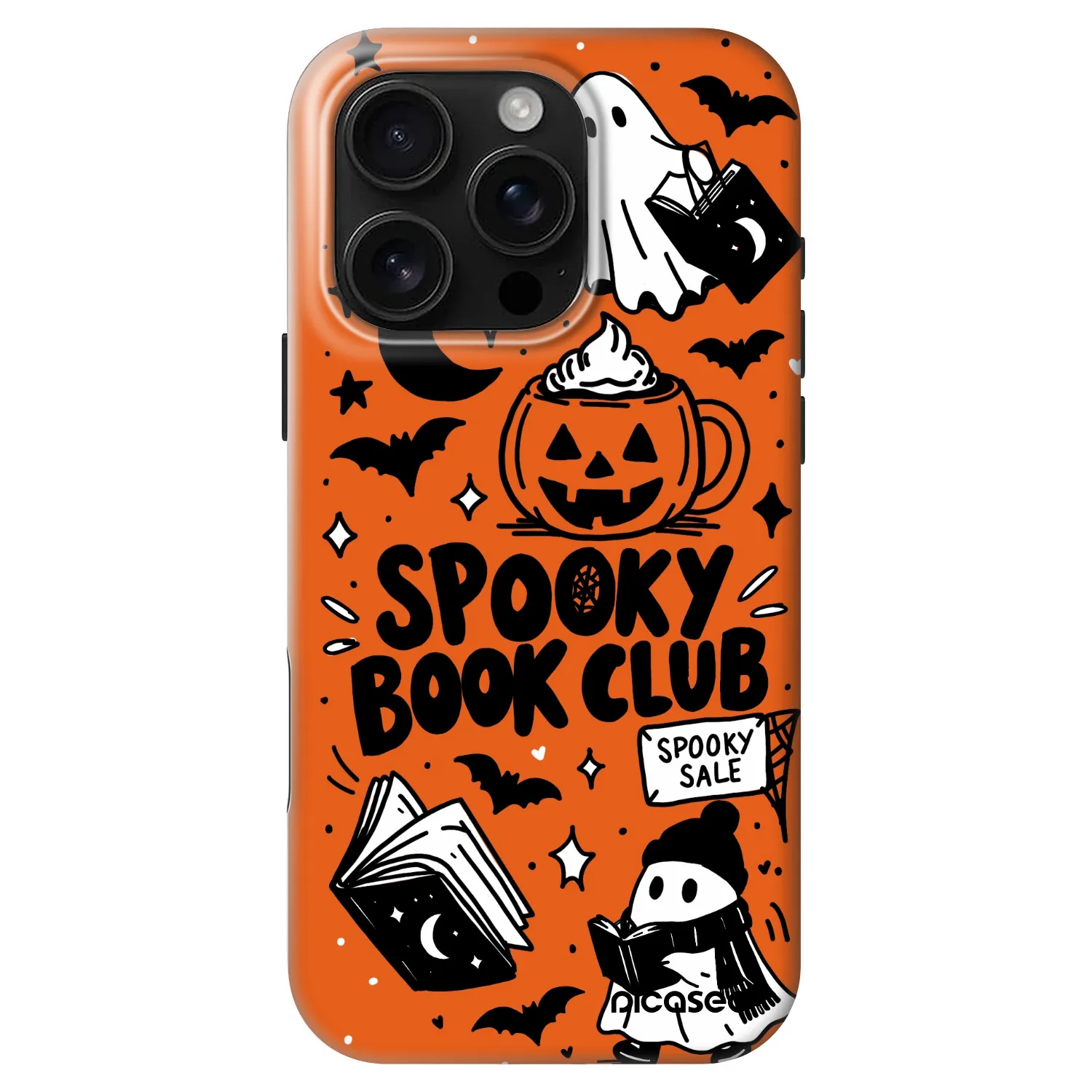 Picasee Fashion Case MagSafe pentru Apple iPhone 16 Pro - Spooky book club