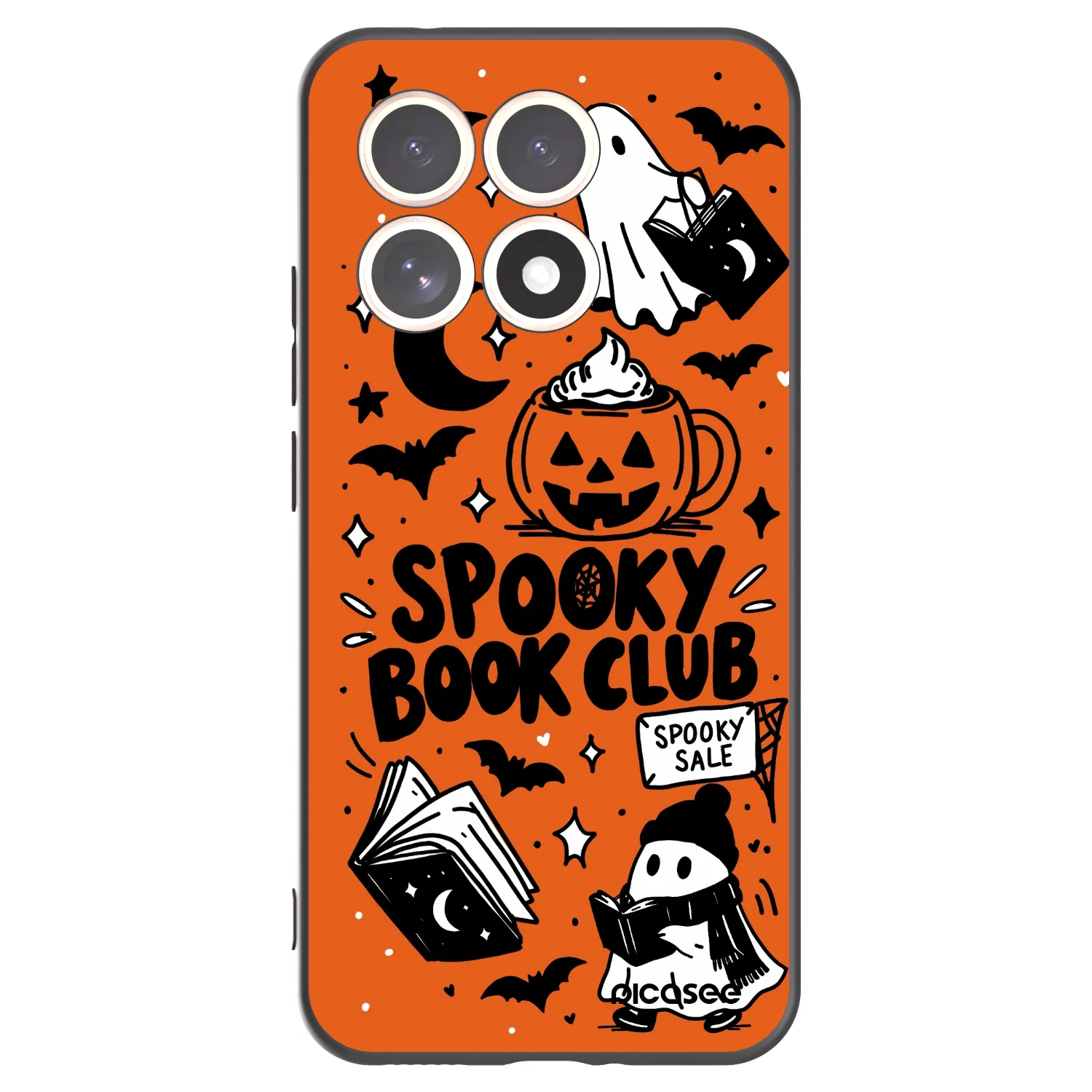 Picasee husă neagră din silicon pentru Xiaomi 15T - Spooky book club