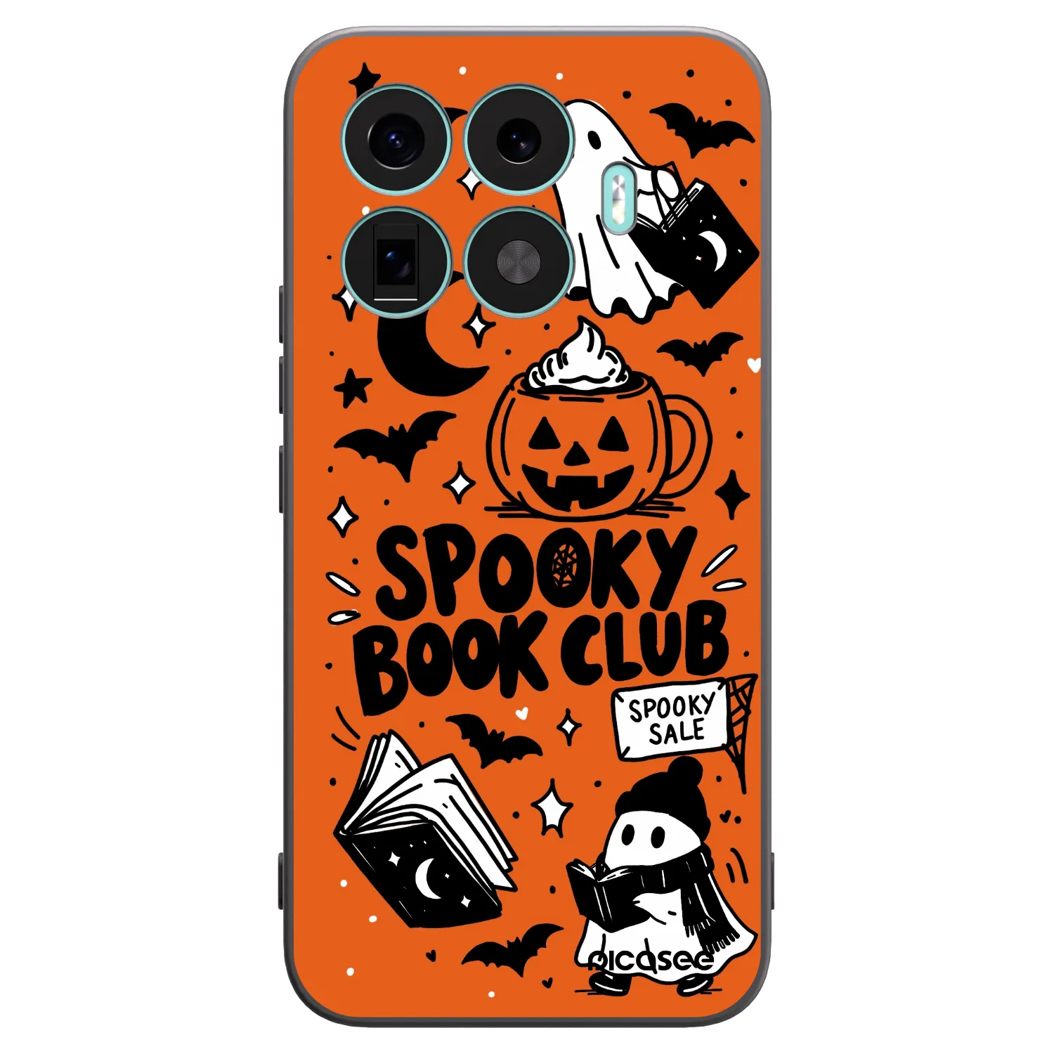Picasee husă neagră din silicon pentru Xiaomi 17T Pro - Spooky book club