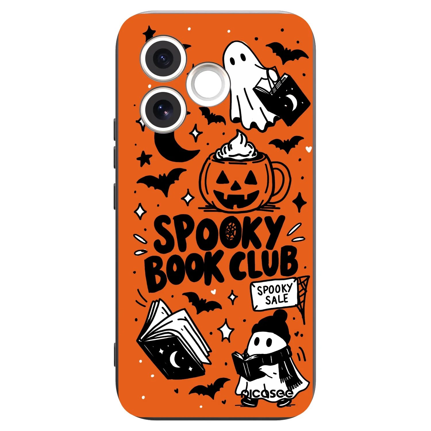 Picasee husă neagră din silicon pentru Honor 600 Lite - Spooky book club