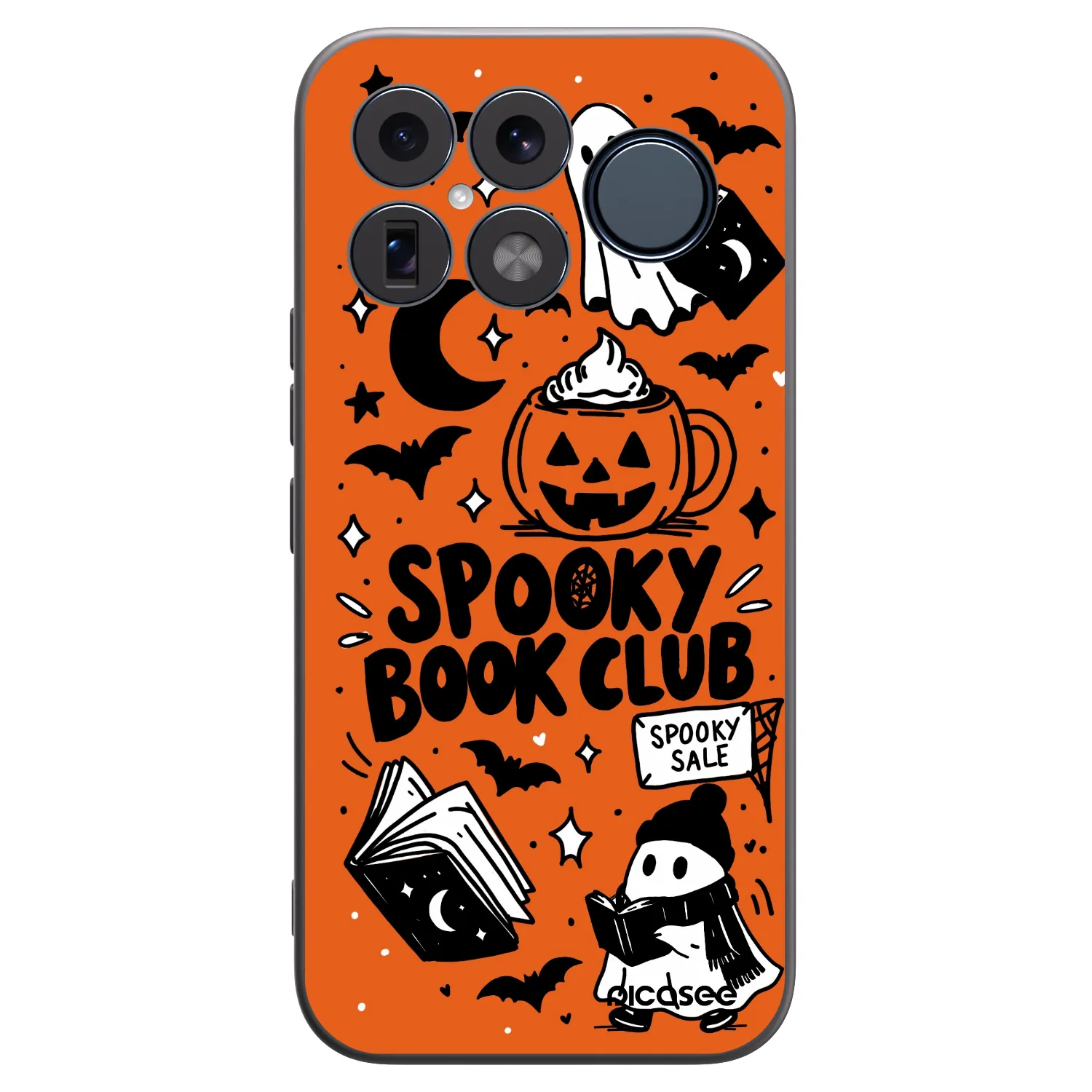 Picasee husă neagră din silicon pentru Xiaomi Poco F8 Ultra - Spooky book club