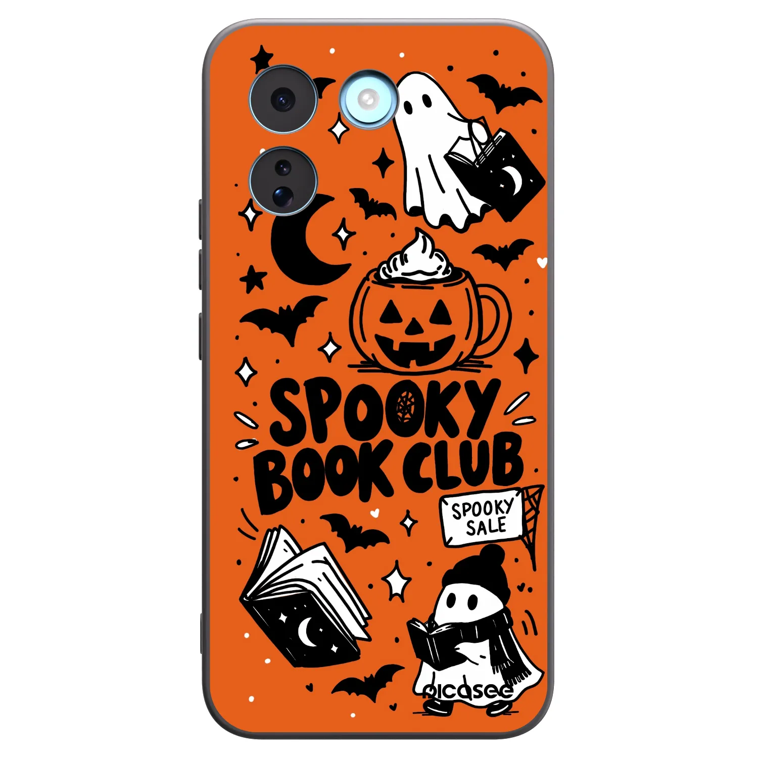 Picasee husă neagră din silicon pentru Xiaomi Redmi Note 17 Pro MAX 5G - Spooky book club