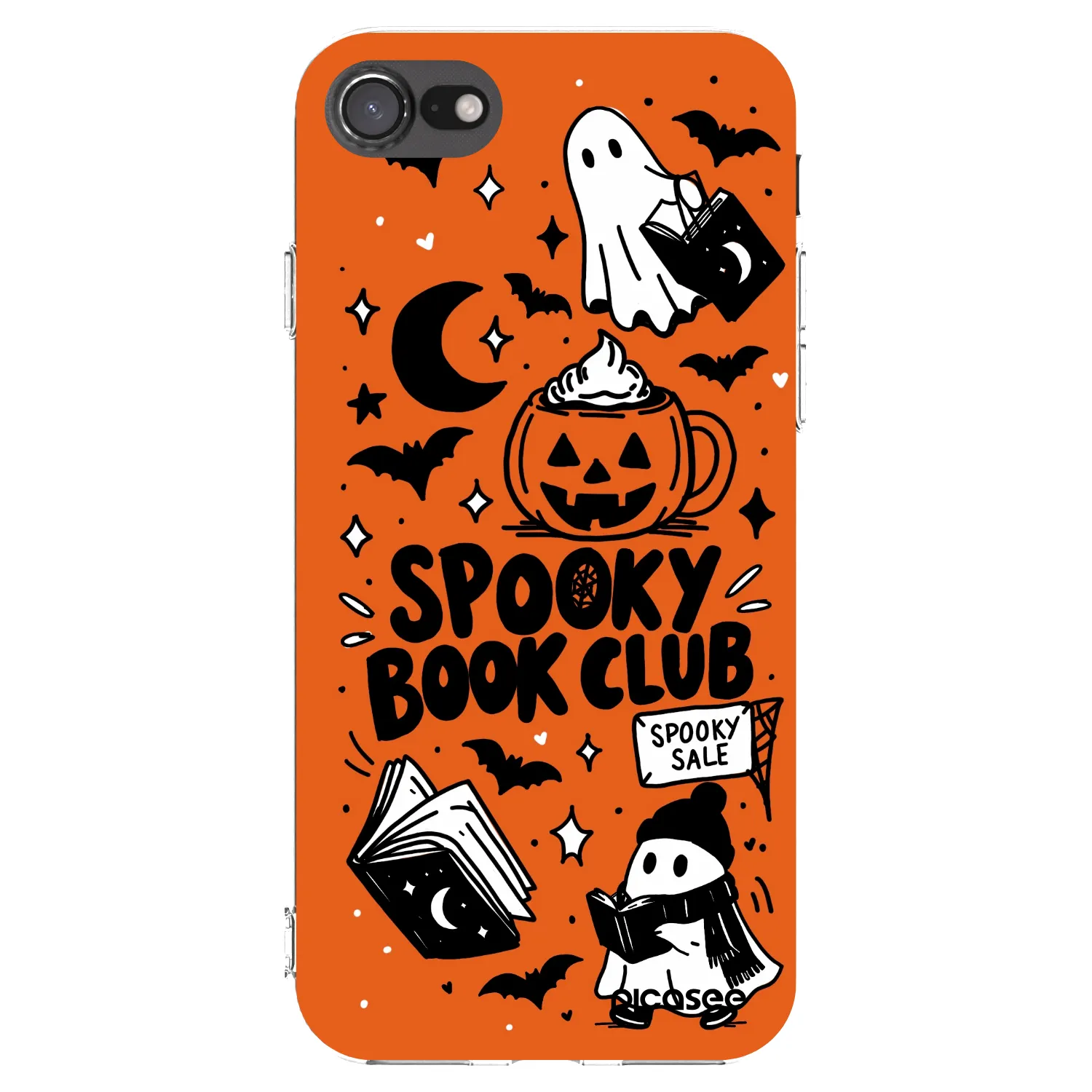 Picasee husă transparentă din silicon pentru Apple iPhone 8 - Spooky book club