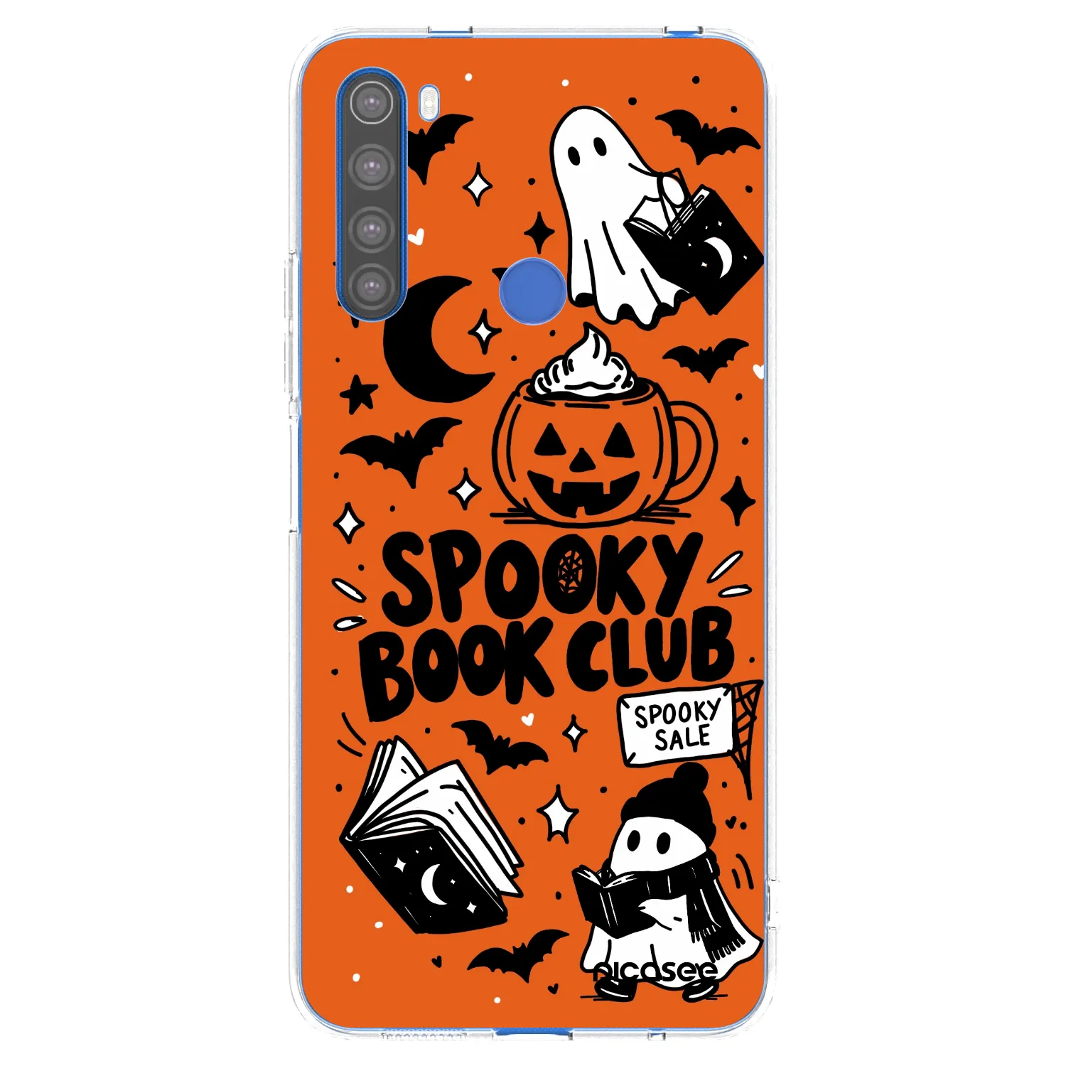Picasee husă transparentă din silicon pentru Xiaomi Redmi Note 8T - Spooky book club
