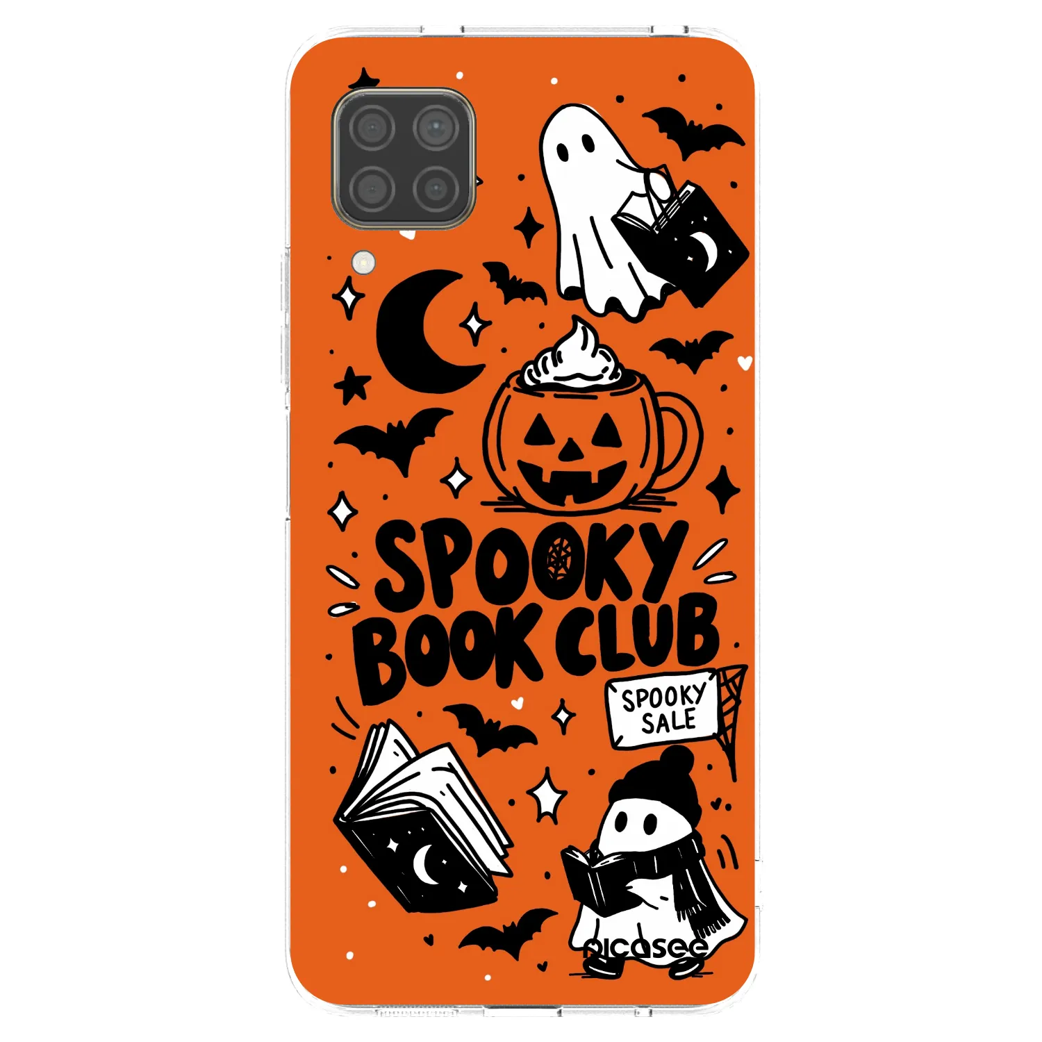 Picasee husă transparentă din silicon pentru Huawei P40 Lite - Spooky book club