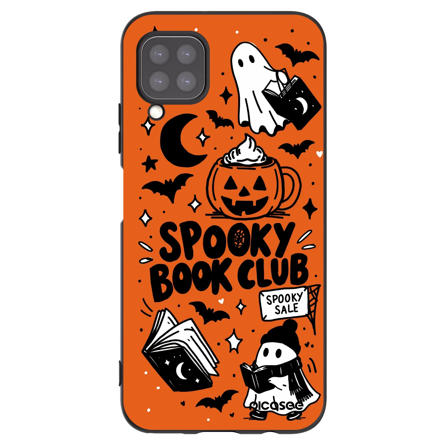 Picasee husă neagră din silicon pentru Huawei P40 Lite - Spooky book club