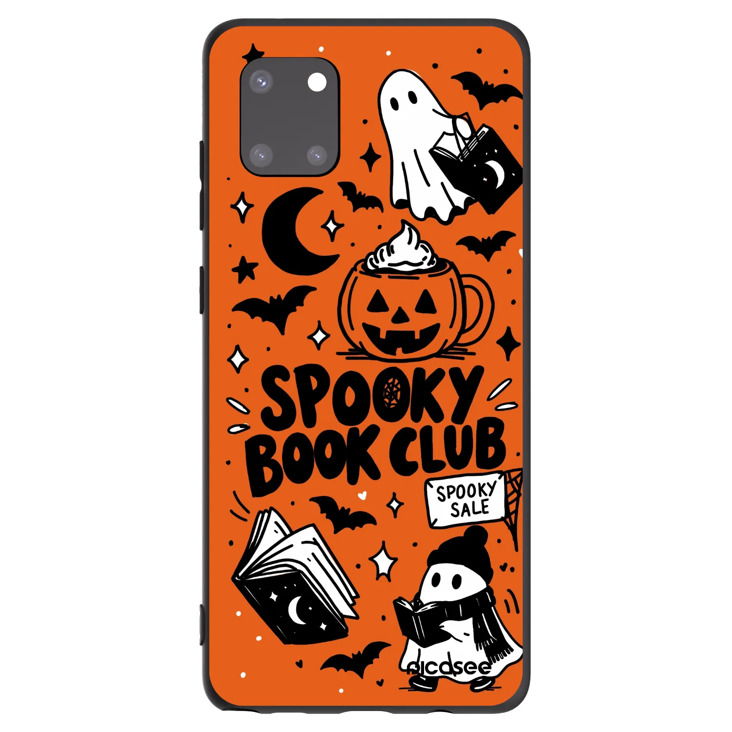Picasee husă neagră din silicon pentru Samsung Galaxy Note 10 Lite N770F - Spooky book club