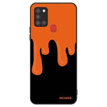 Husă pentru Samsung Galaxy A21s - Orange spooky