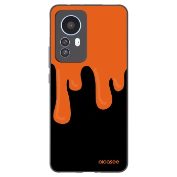 Picasee husă neagră din silicon pentru Xiaomi 12T Pro - Orange spooky