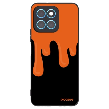 Picasee husă neagră din silicon pentru Honor X6 - Orange spooky