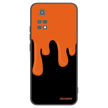 Picasee husă neagră din silicon pentru Xiaomi Redmi Note 11S 5G - Orange spooky