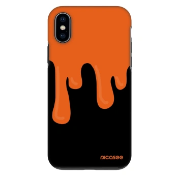Husă pentru Apple iPhone X/XS - Orange spooky