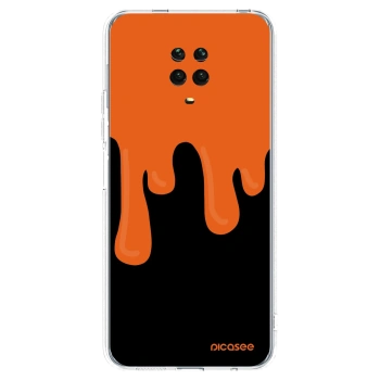 Picasee husă transparentă din silicon pentru Xiaomi Redmi Note 9S - Orange spooky