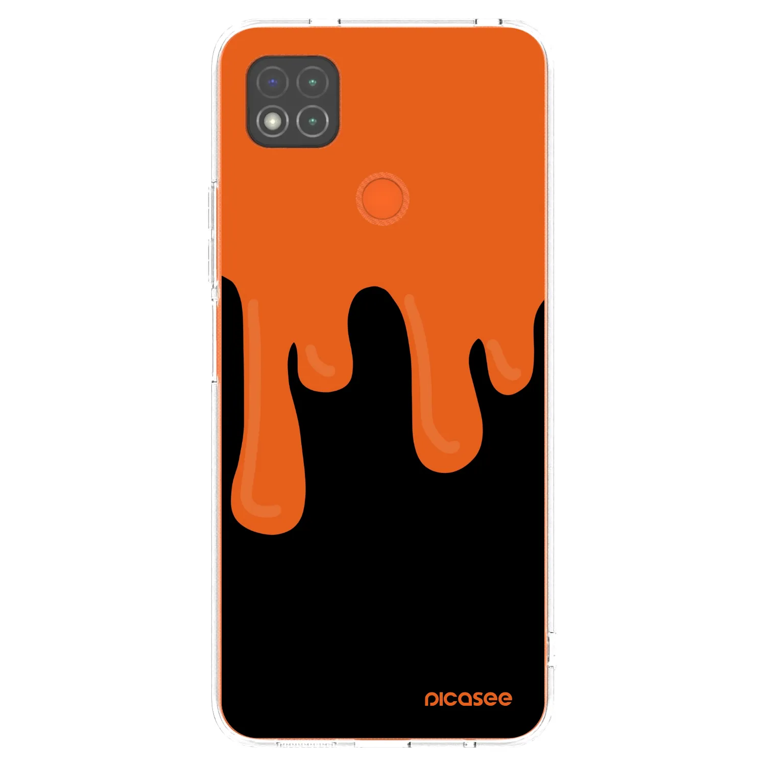 Picasee husă transparentă din silicon pentru Xiaomi Redmi 9C - Orange spooky