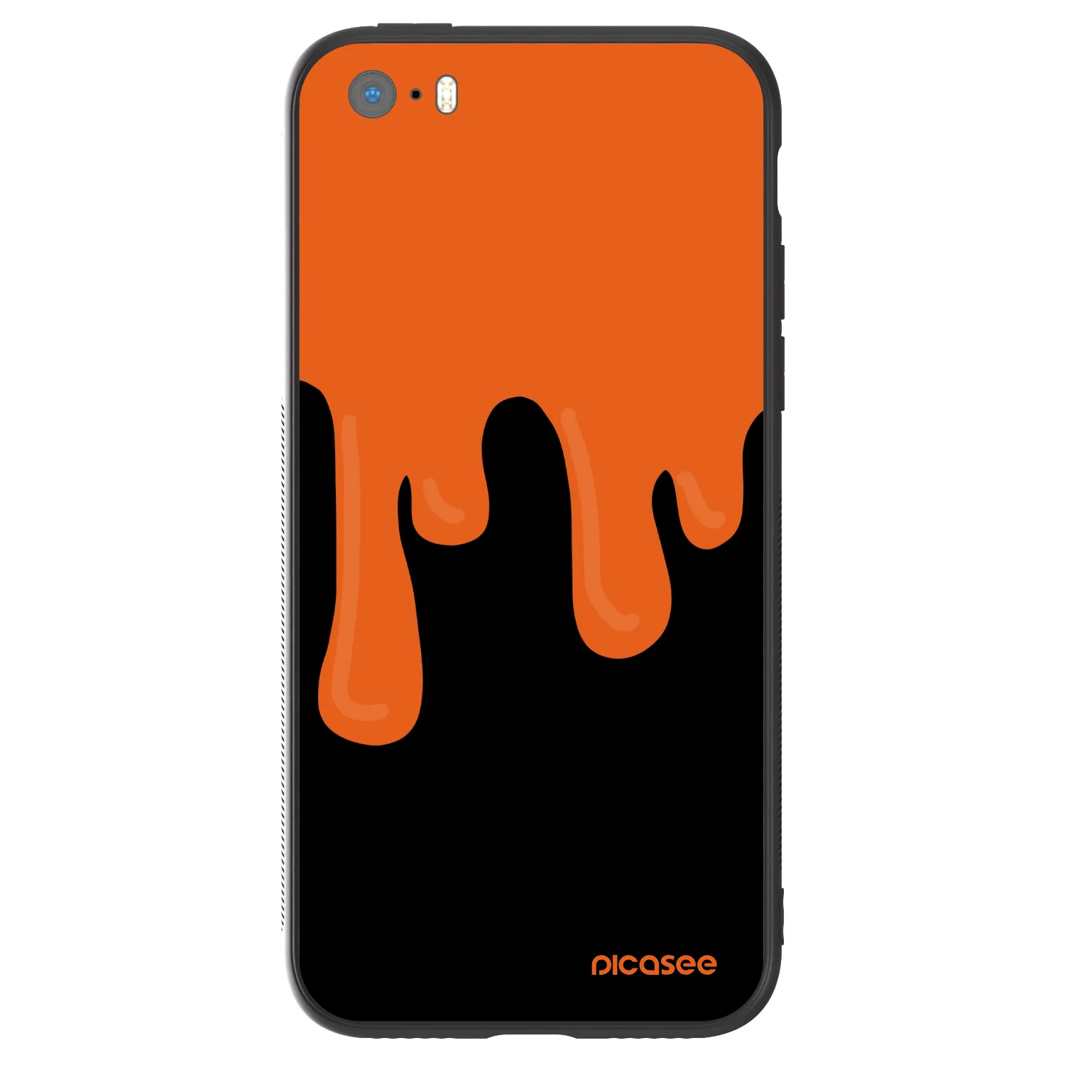 Picasee ULTIMATE CASE pentru Apple iPhone 5/5S/SE - Orange spooky