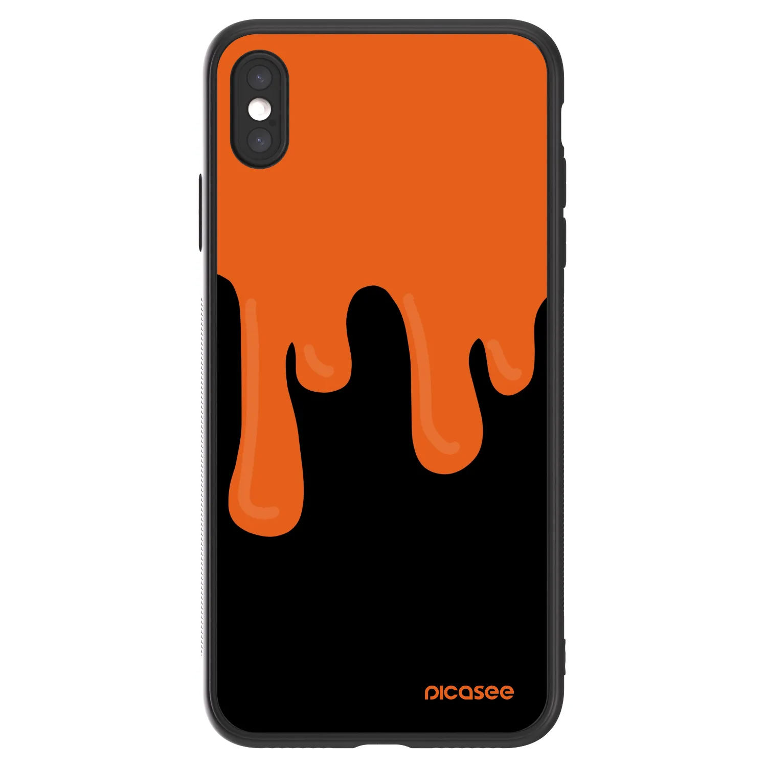 Picasee ULTIMATE CASE pentru Apple iPhone XS Max - Orange spooky