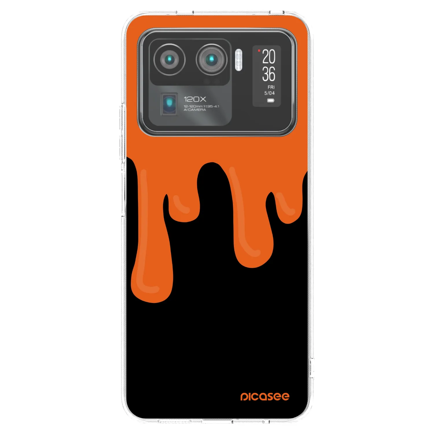 Picasee husă transparentă din silicon pentru Xiaomi Mi 11 Ultra - Orange spooky