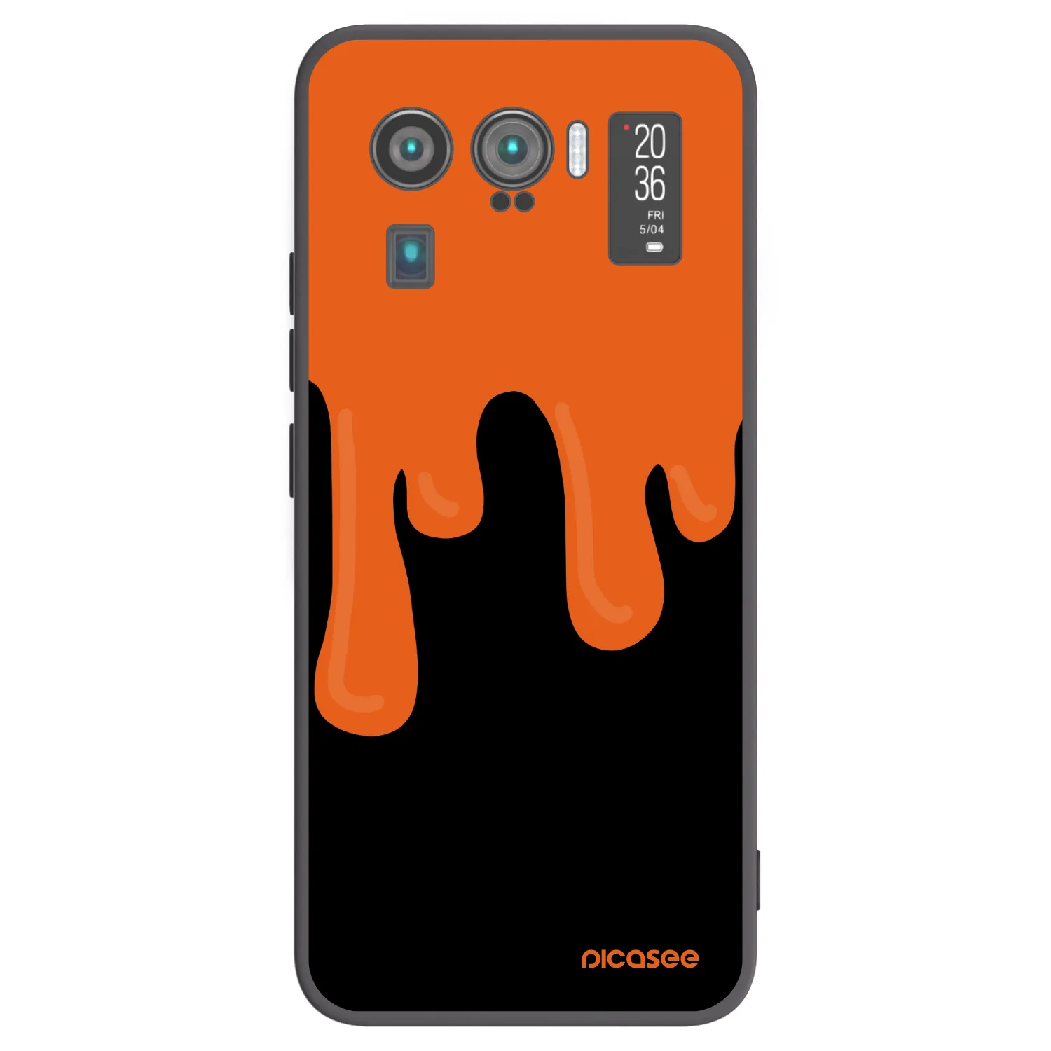 Picasee husă neagră din silicon pentru Xiaomi Mi 11 Ultra - Orange spooky