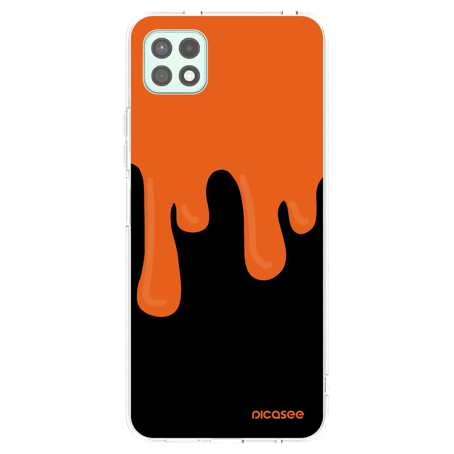 Picasee husă transparentă din silicon pentru Samsung Galaxy A22 A226B 5G - Orange spooky
