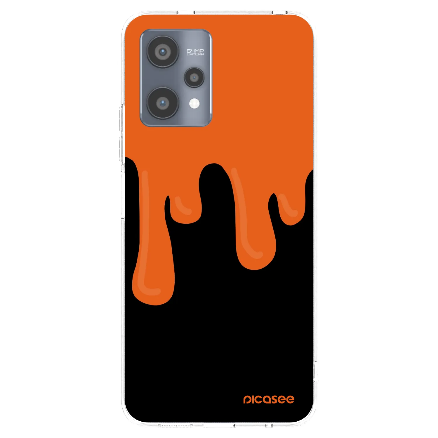 Picasee husă transparentă din silicon pentru Realme 9 Pro 5G - Orange spooky