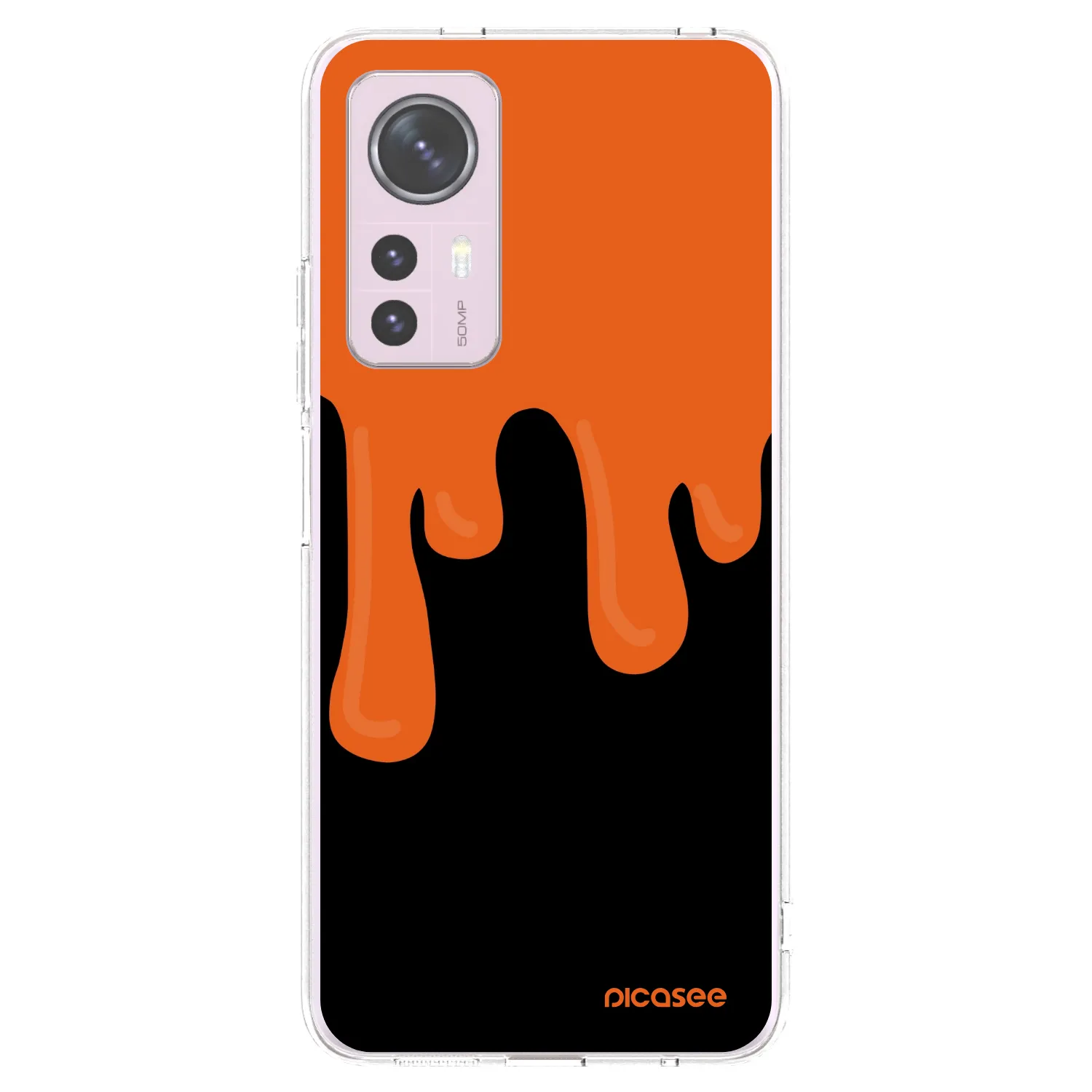 Picasee husă transparentă din silicon pentru Xiaomi 12 - Orange spooky