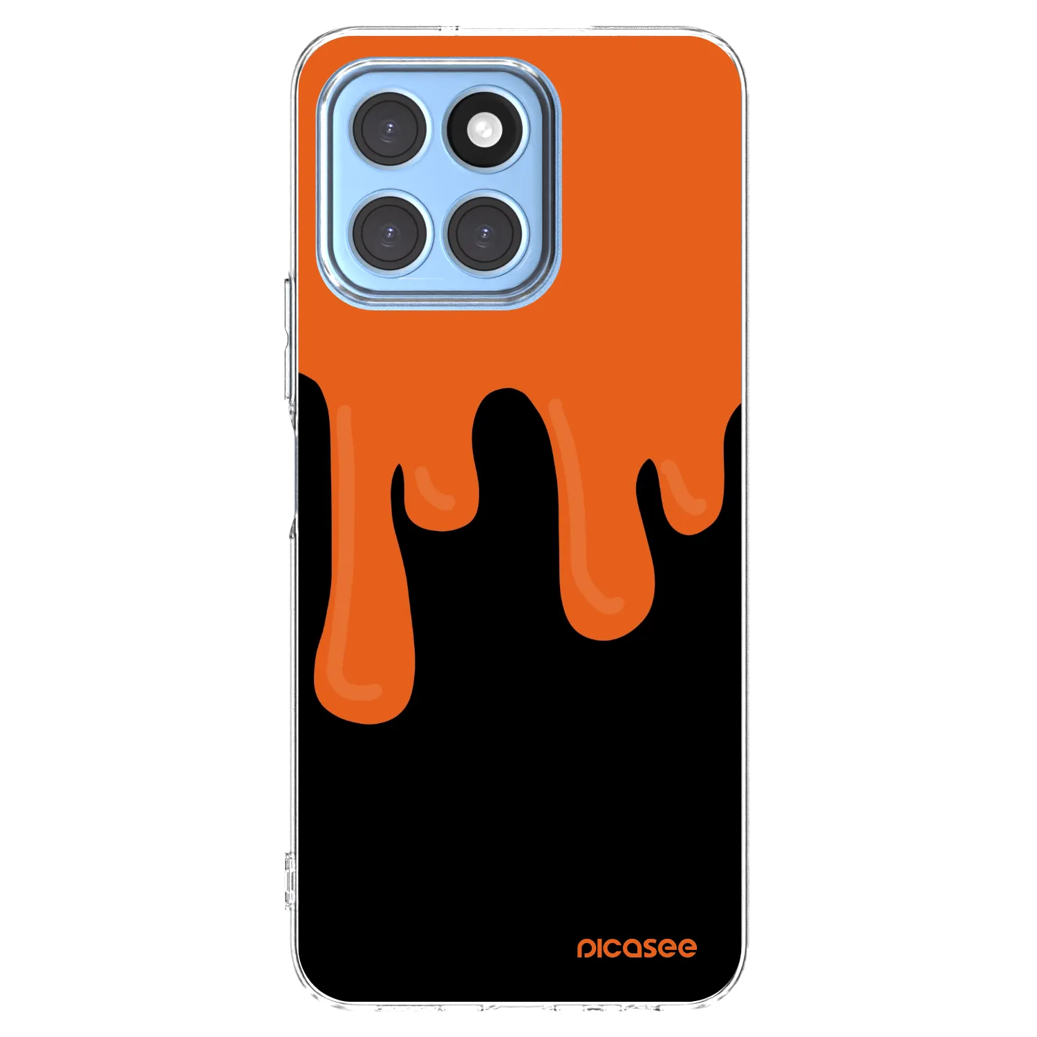 Picasee husă transparentă din silicon pentru Honor X6 - Orange spooky