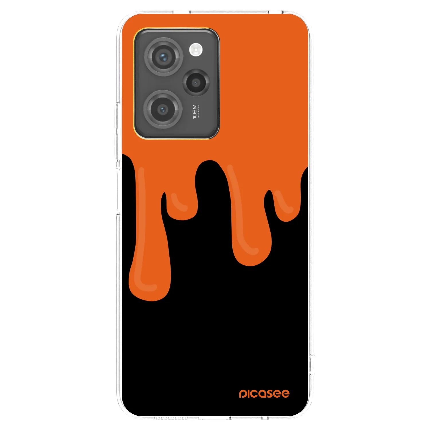 Picasee husă neagră din silicon pentru Xiaomi Poco X5 Pro - Orange spooky