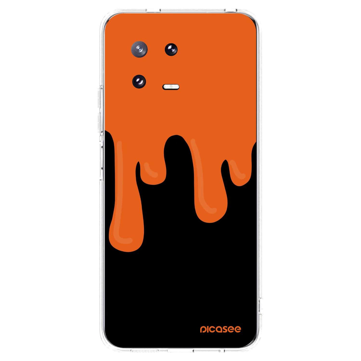 Picasee husă transparentă din silicon pentru Xiaomi 13 Pro - Orange spooky
