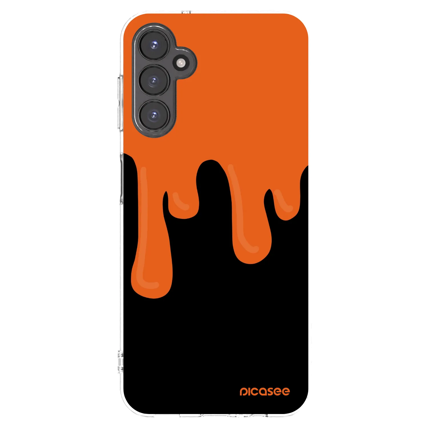 Picasee husă transparentă din silicon pentru Samsung Galaxy A14 5G A146P - Orange spooky