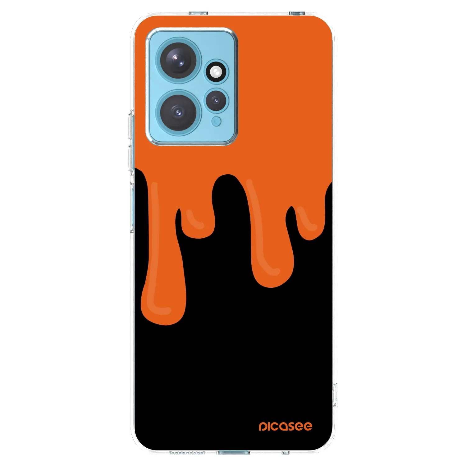 Picasee husă transparentă din silicon pentru Xiaomi Redmi Note 12 4G - Orange spooky