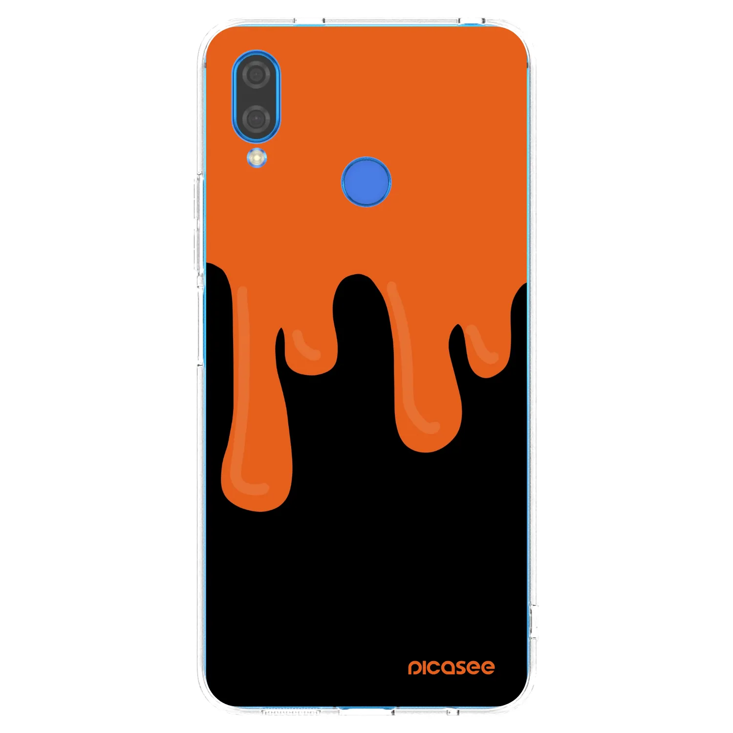 Picasee husă transparentă din silicon pentru Huawei Nova 3i - Orange spooky