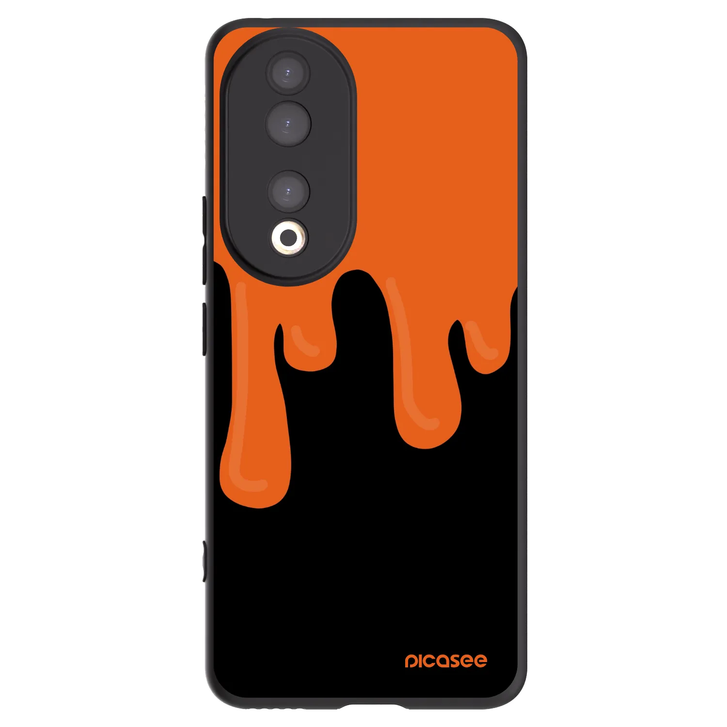 Picasee husă neagră din silicon pentru Honor 90 5G - Orange spooky