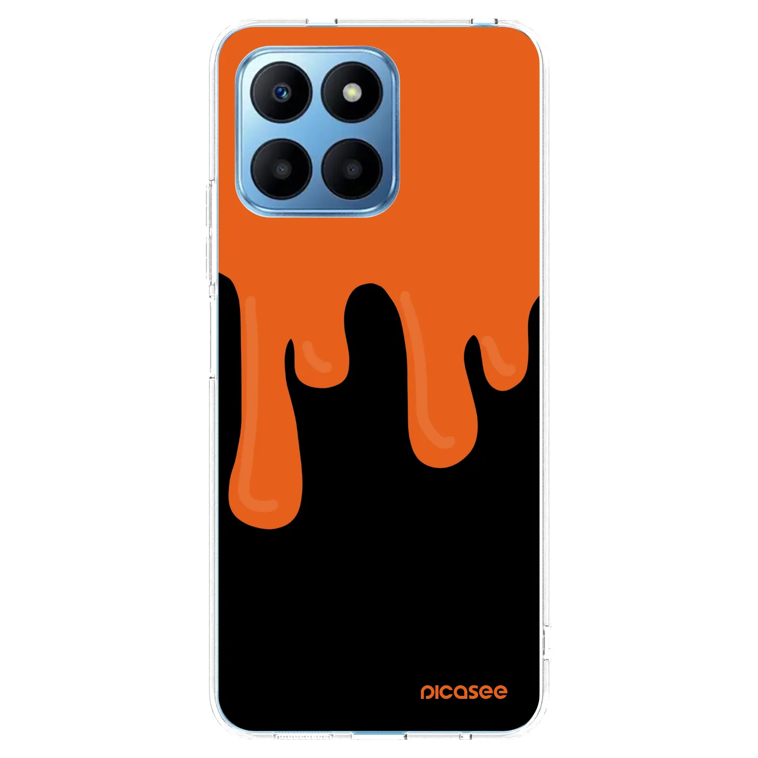 Picasee husă transparentă din silicon pentru Honor 70 Lite - Orange spooky