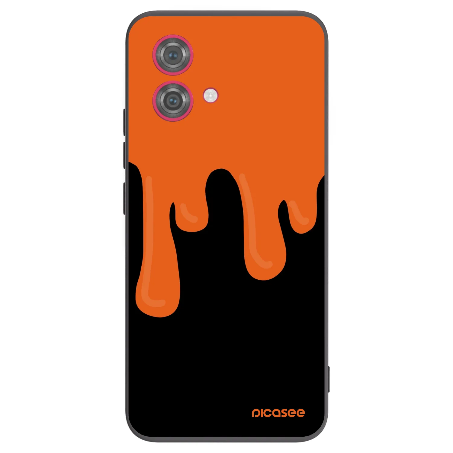 Picasee husă neagră din silicon pentru Motorola Moto G84 5G - Orange spooky