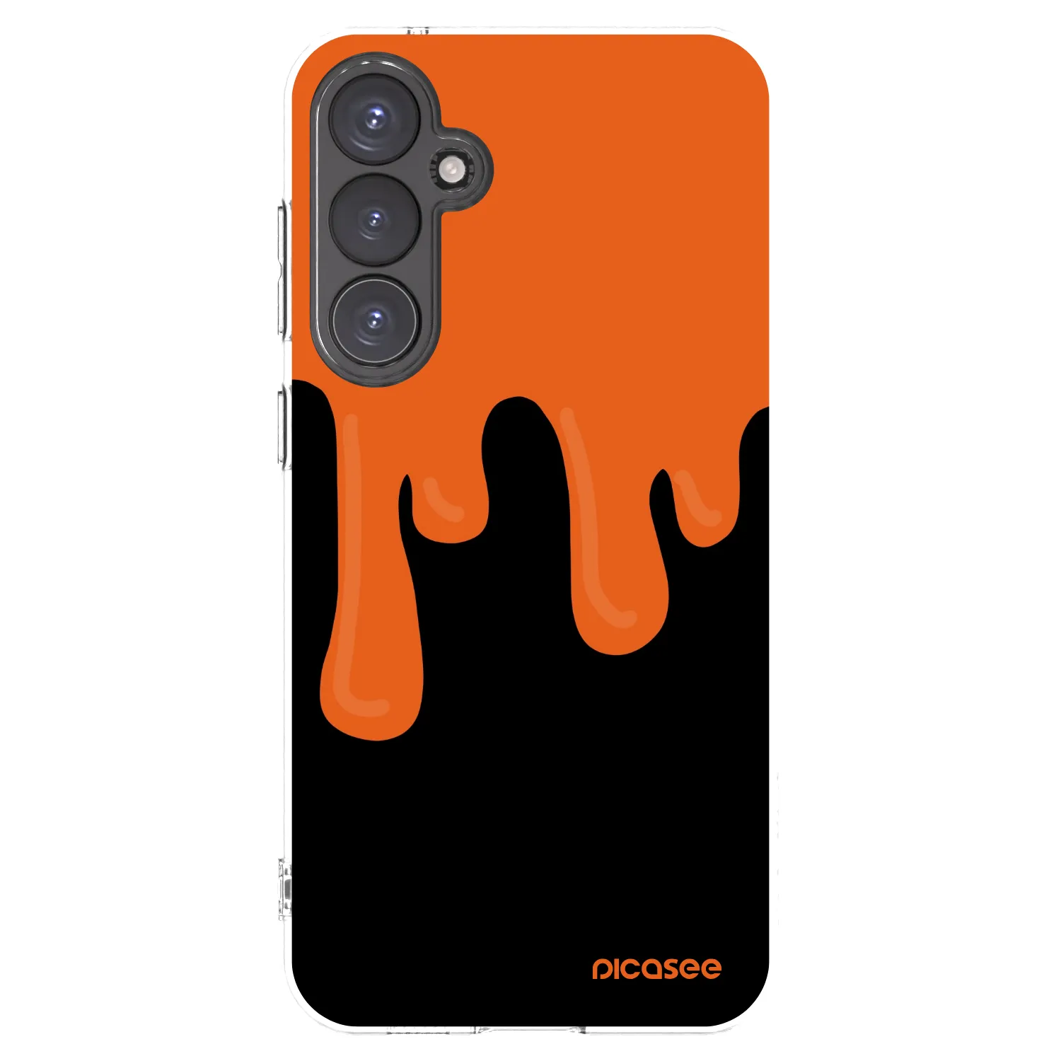 Picasee husă transparentă din silicon pentru Samsung Galaxy S23 FE S711B - Orange spooky