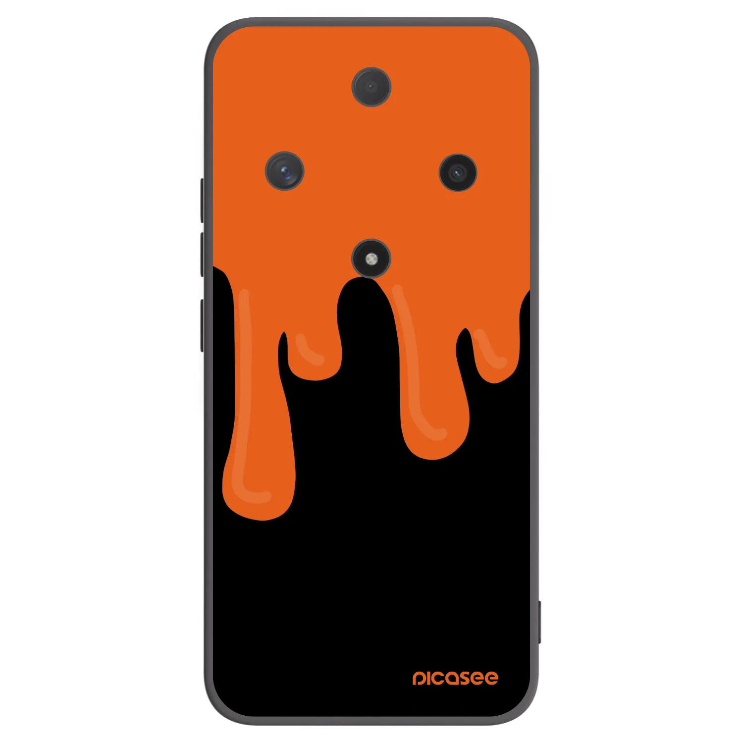 Picasee husă neagră din silicon pentru Honor Magic6 Lite 5G - Orange spooky