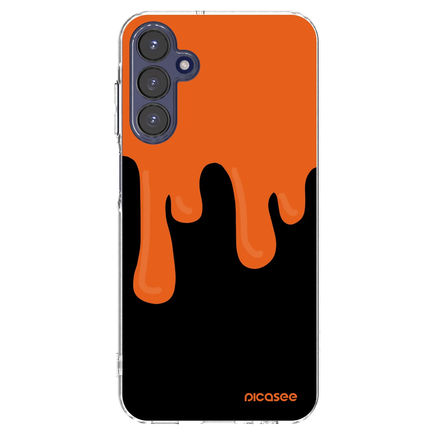 Picasee husă transparentă din silicon pentru Samsung Galaxy A15 A155F 4G - Orange spooky