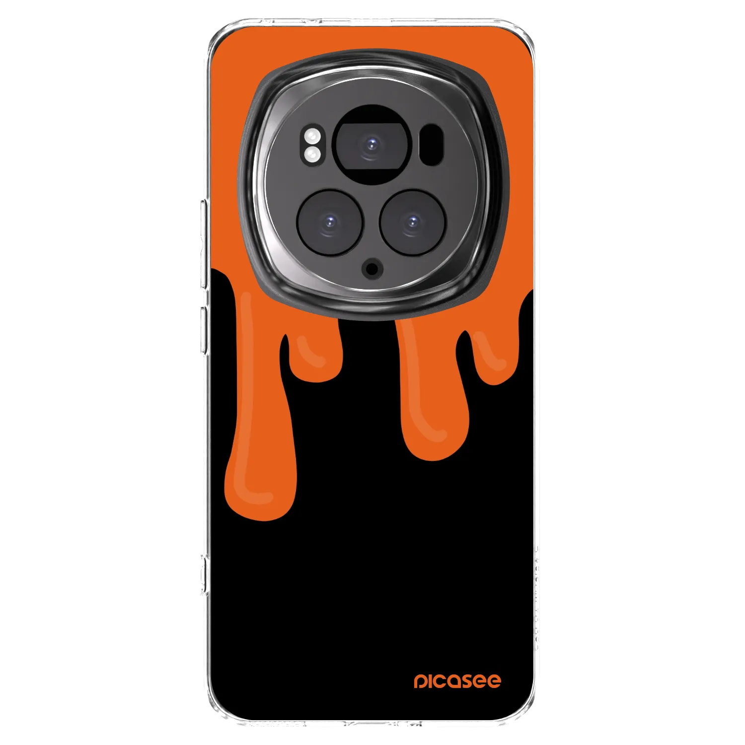 Picasee husă transparentă din silicon pentru Honor Magic6 Pro - Orange spooky