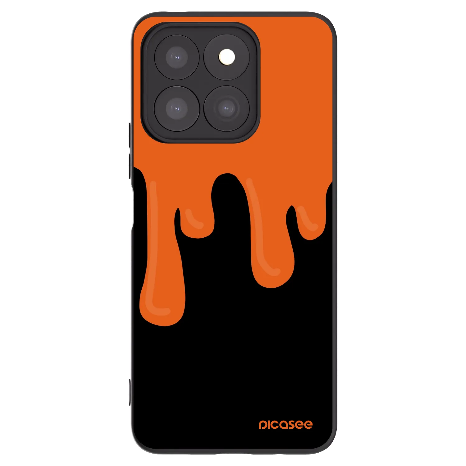 Picasee husă neagră din silicon pentru Honor X8b - Orange spooky